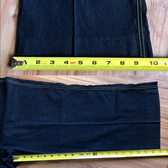 LARRY LEVINE Y2K Vintage Stretch Sport Capri Jeans Blue Size 10 Women’s - Picture 9 of 16